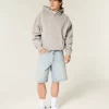 Star Graphic Baggy Denim Shorts