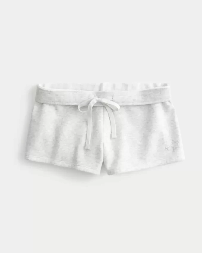 Star Graphic Fleece Mini Shorts