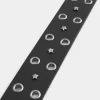 Star-Studded Leather Belt