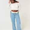 Stitchy Crochet-Style Off-the-Shoulder Sweater