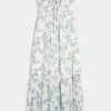 Strapless Braided Maxi Dress
