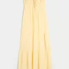 Strapless Braided Maxi Dress