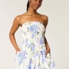 Strapless Bubble Mini Dress