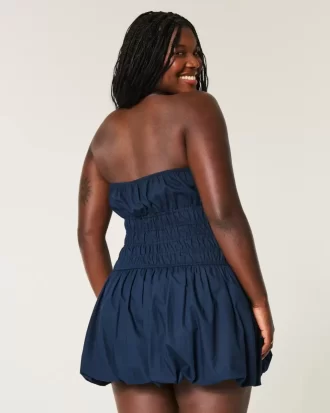 Strapless Bubble Mini Dress