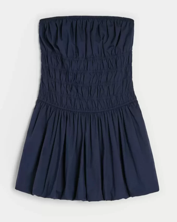 Strapless Bubble Mini Dress