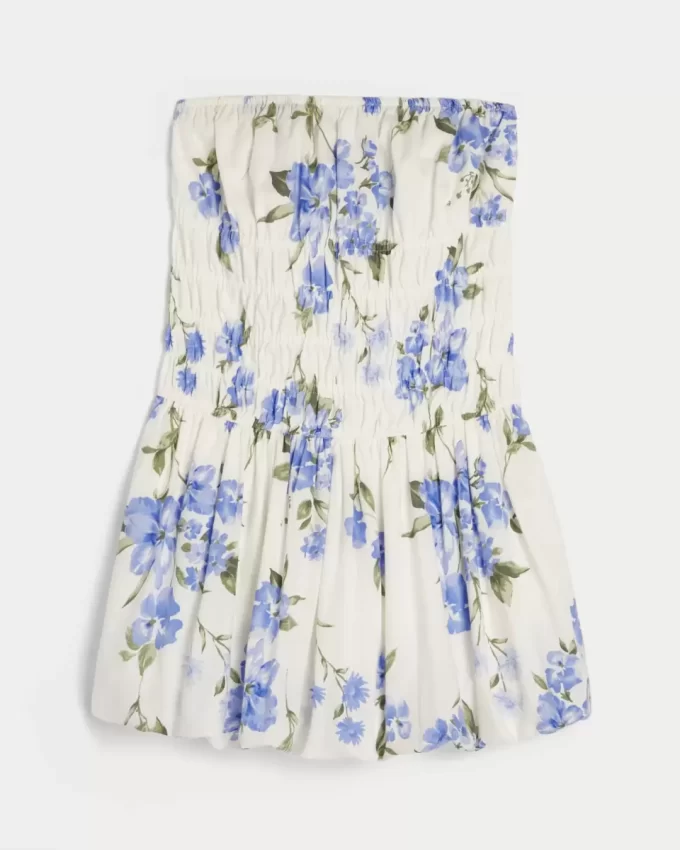 Strapless Bubble Mini Dress