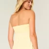 Strapless Cinched Babydoll Top