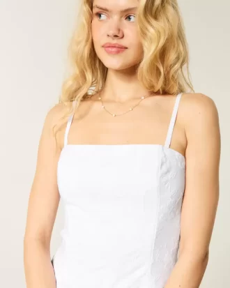 Strapless Embroidered Maxi Dress