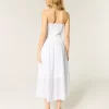 Strapless Embroidered Maxi Dress
