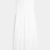 Strapless Embroidered Maxi Dress