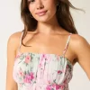 Strapless Handkerchief Hem Top