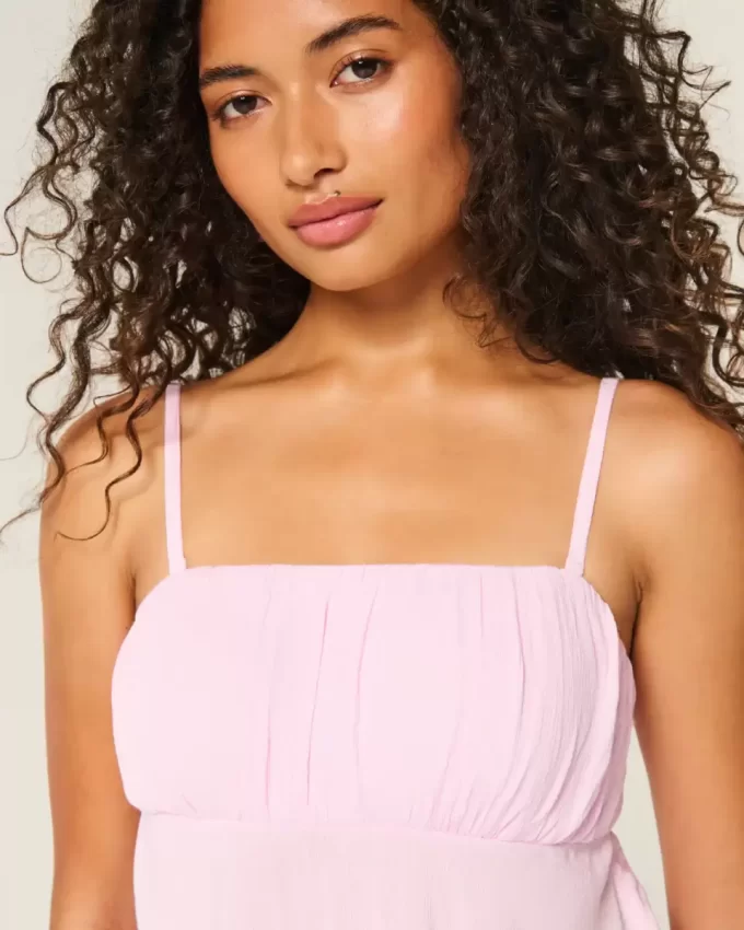 Strapless Handkerchief Hem Top
