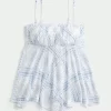 Strapless Handkerchief Hem Top