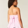 Strapless Handkerchief Hem Top