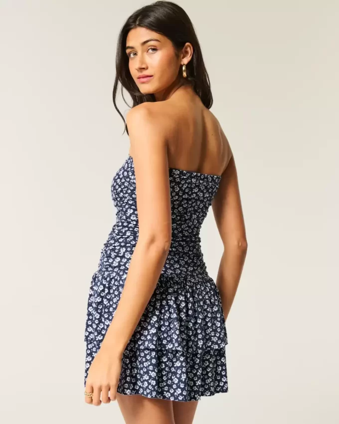 Strapless Knit Skort Dress