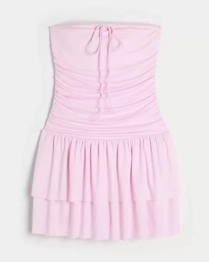 Strapless Knit Skort Dress