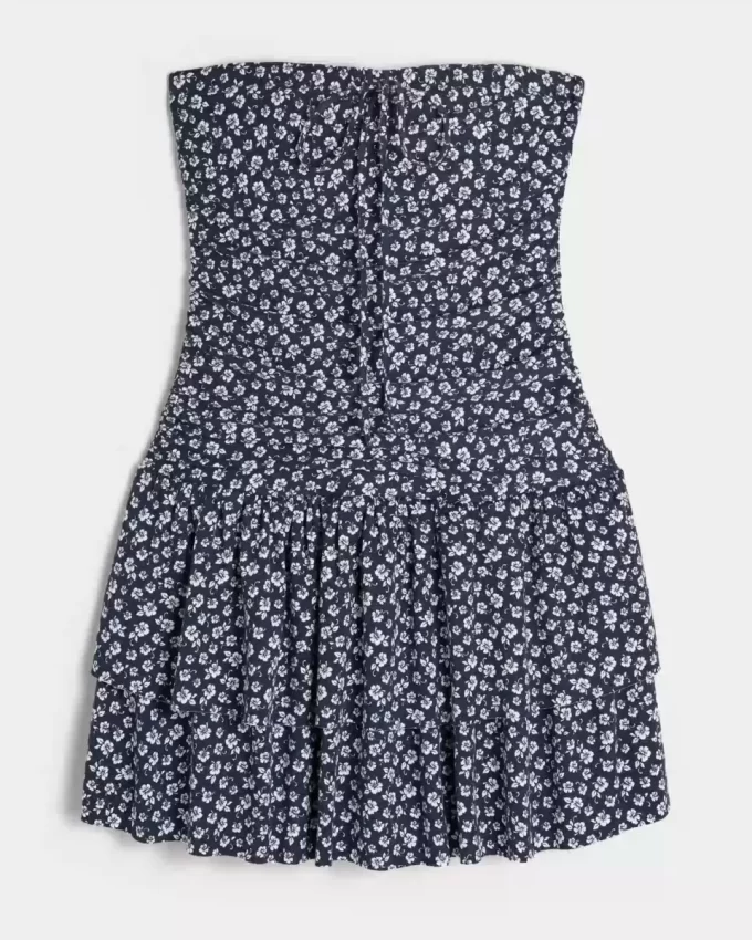 Strapless Knit Skort Dress