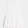 Strapless Smocked Bodice Mini Dress