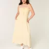 Strapless Smocked Maxi Dress