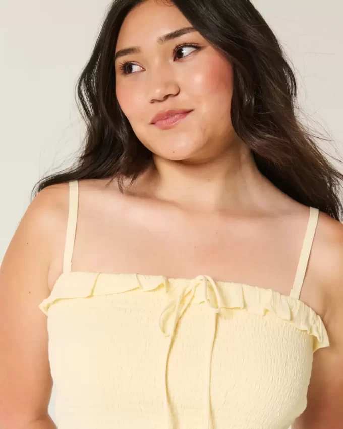 Strapless Smocked Maxi Dress