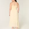 Strapless Smocked Maxi Dress