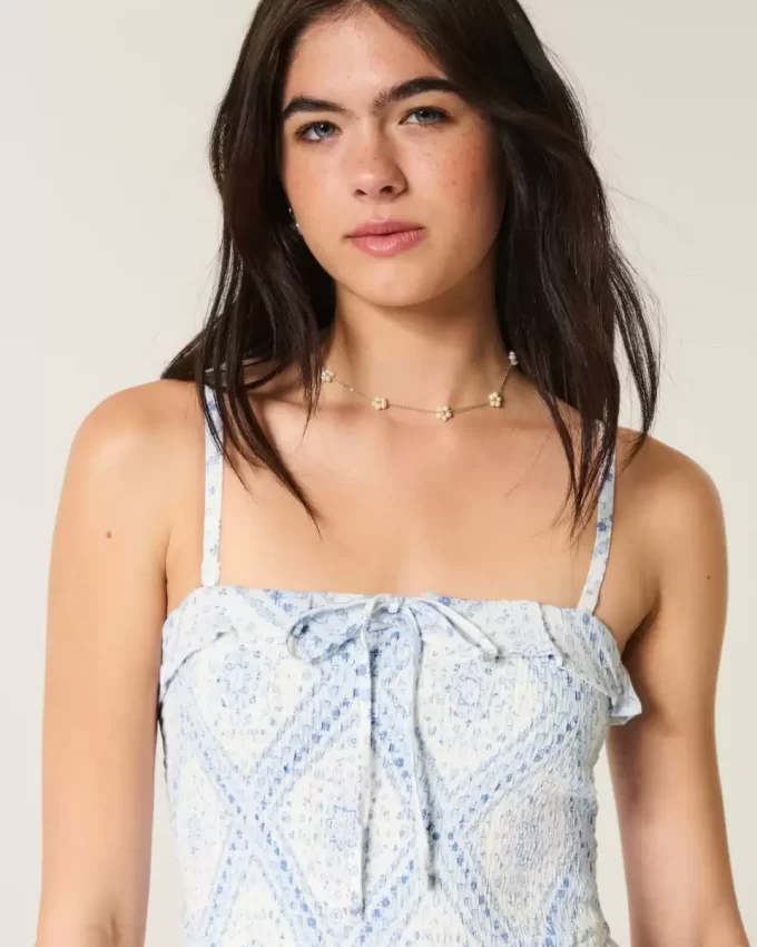 Strapless Smocked Maxi Dress