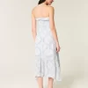 Strapless Smocked Maxi Dress
