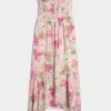 Strapless Smocked Maxi Dress