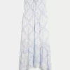 Strapless Smocked Maxi Dress