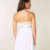 Strapless Smocked Mini Dress