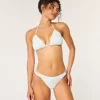 Strappy High-Leg Cheeky Bikini Bottom