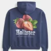 Strawberry Logo Graphic Hoodie