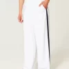 Striped Baggy Pull-On Pants
