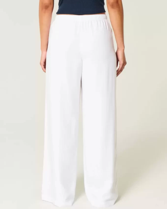 Striped Baggy Pull-On Pants