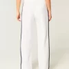 Striped Wide-Leg Sweatpants