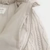 Sweater-Knit Mini Puffer Jacket