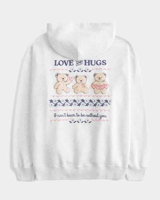 Teddy Bear Graphic Hoodie