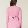 Tie-Back Henley Babydoll Top