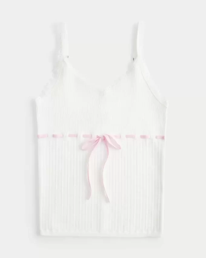 Tie-Front Sweater Tank