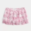 Tiered Chiffon Mini Skort