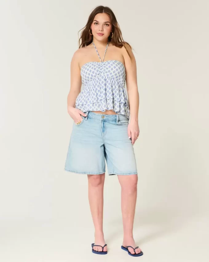 Tiered Halter Babydoll Top