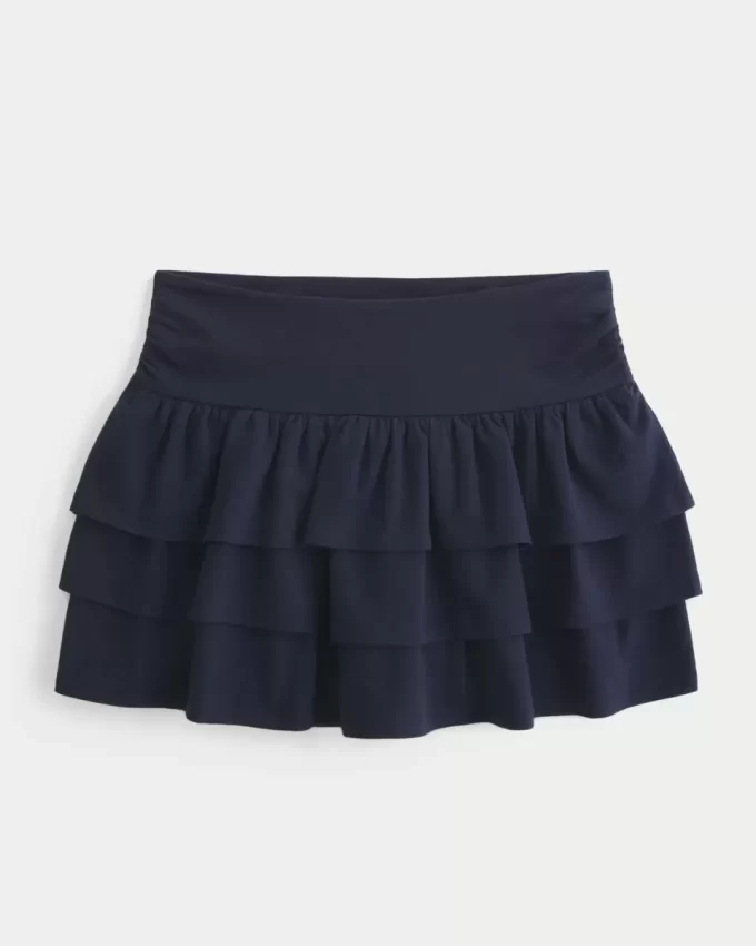 Tiered Ruffle Mini Skort