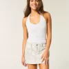 Twill Camo Mini Skirt