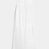 Twist Bust Eyelet Strapless Midi Dress