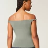 Twisted Off-the-Shoulder New York City Graphic Tee