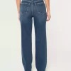 Ultra High-Rise Dark Wash 90s Straight Jeans