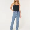 Ultra High-Rise Medium Wash 90s Straight Jeans