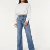 Ultra High-Rise Medium Wash Baggy Jeans