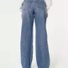 Ultra High-Rise Medium Wash Baggy Jeans