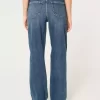Ultra High-Rise Ripped Dark Wash Dad Jeans